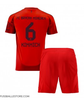 Günstige Bayern Munich Joshua Kimmich #6 Heimtrikotsatz Kinder 2024-25 Kurzarm (+ Kurze Hosen)